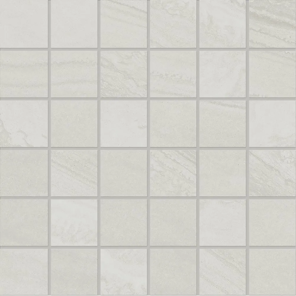 PROVENZA FLIESEN VARANA STONE MOSAIK CROSS CUT LIGHT GREY SILKTECH 30X30