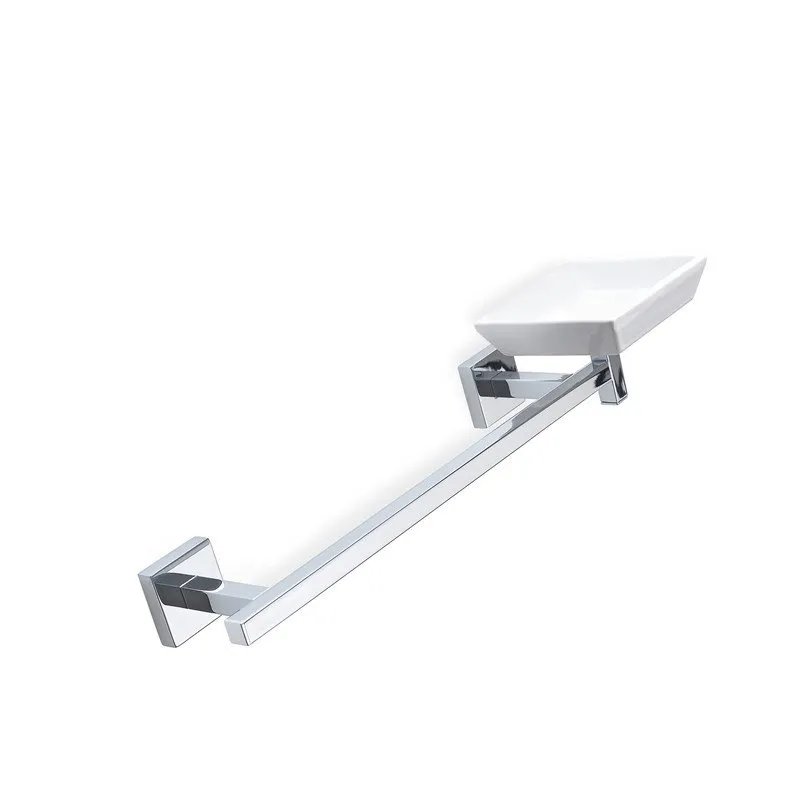 STILHAUS URANIA HANDTUCH - UND SEIFENHALTER WEIß CHROM