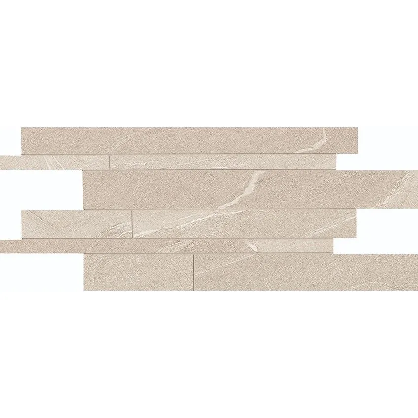 ERGON STONE TALK LISTELLI SFALSATI MARTELLATA SAND NATURAL 30X60