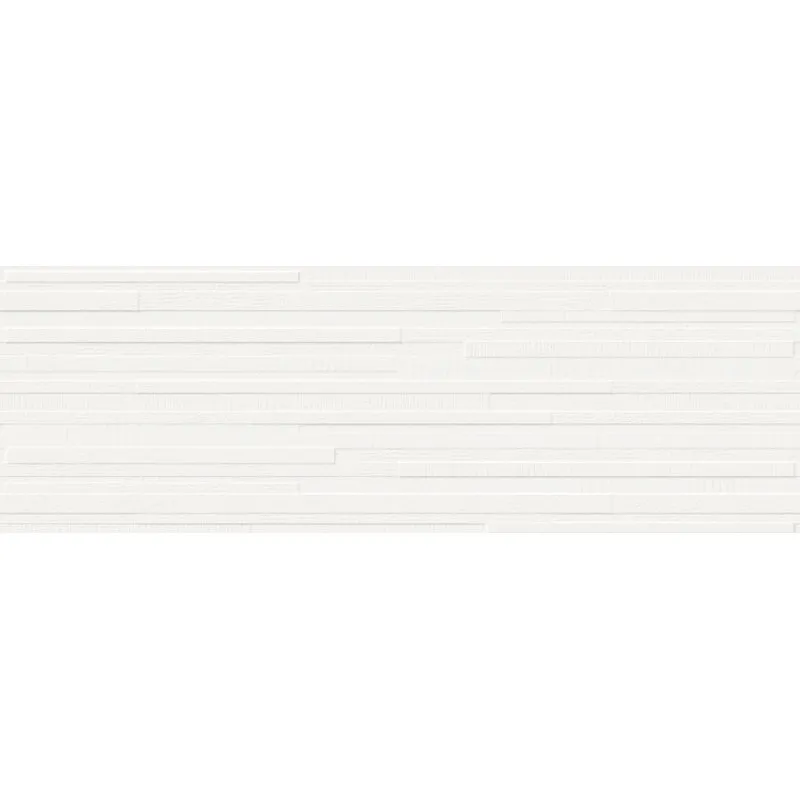 MARAZZI FLIESEN PURE STRUTTURA BLOCK 3D WHITE SATINATO REKTIFIZIERT 30X90
