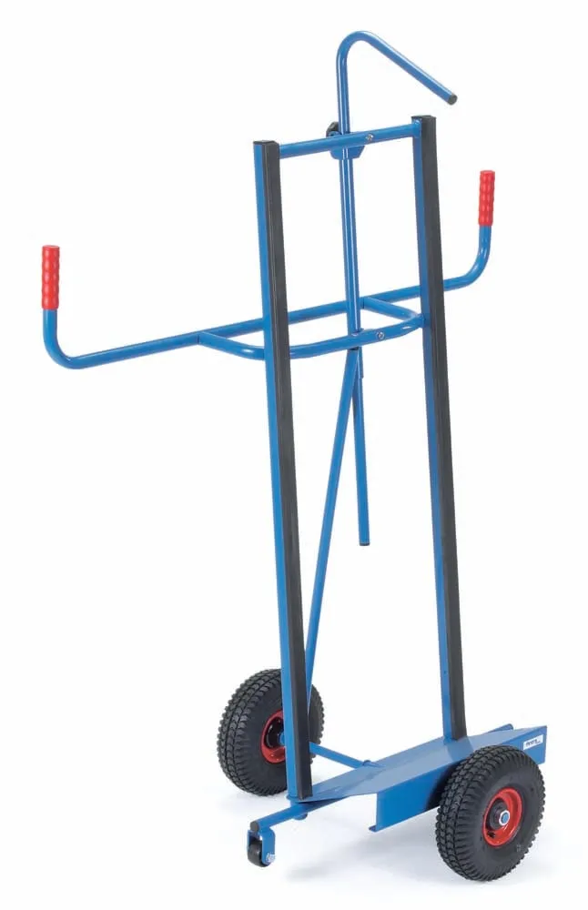 Plattenkarre mit Luftbereifung, Profilgummi und Niederhalter