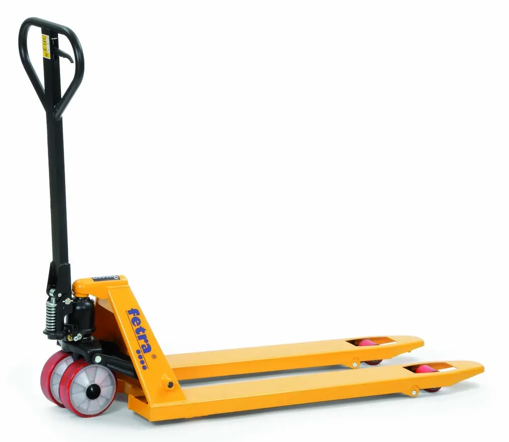 Gabelhubwagen mit Polyurethan Bereifung | 2000 kg Traglast | 115 cm Gabellänge