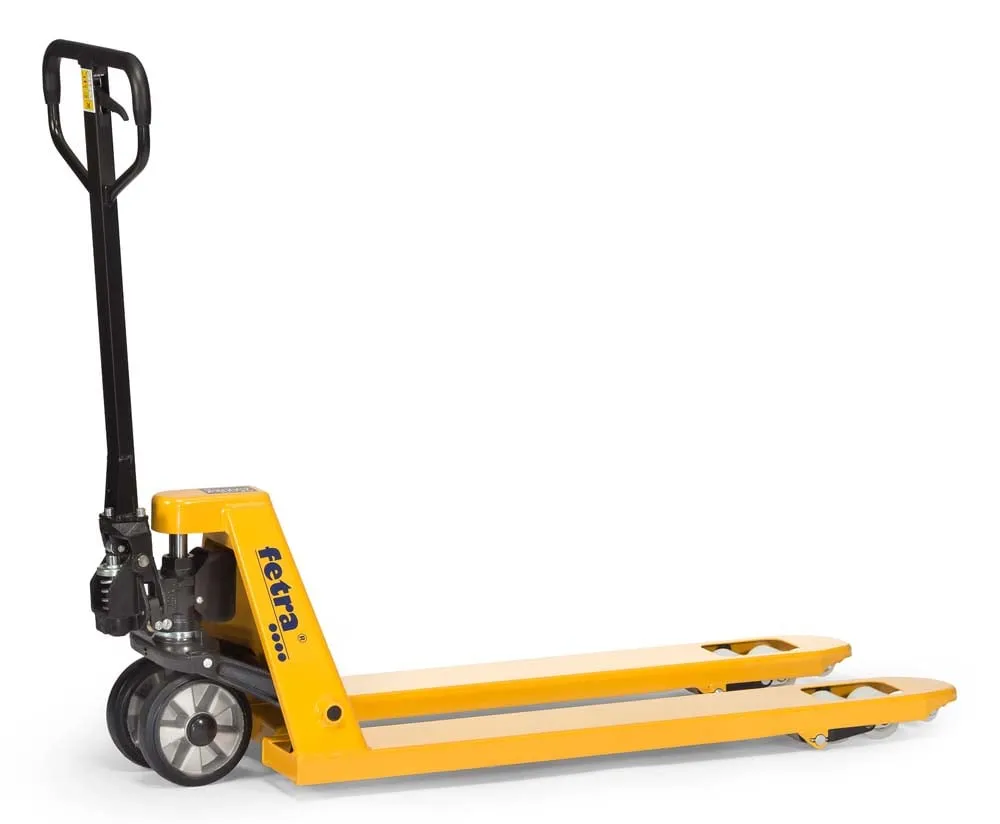 Gabelhubwagen mit Vollgummi/Nylon Bereifung | 2500 kg Traglast | 115 cm Gabellänge