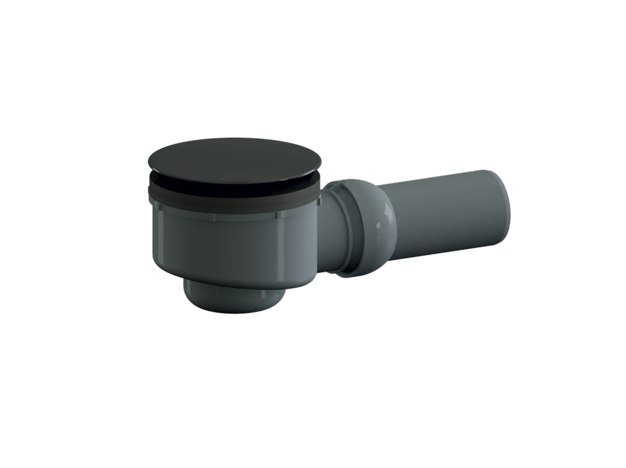 Duschwannenablauf ORIO, Haube schwarz matt, DN 50