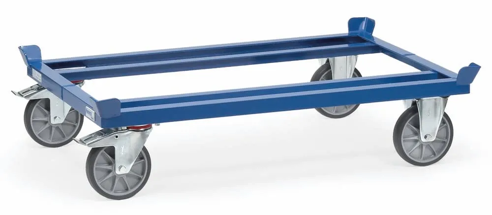 Paletten-Fahrgestell | TPE-Bereifung und Ladefläche von 81 x 61 cm | Traglast 750 kg