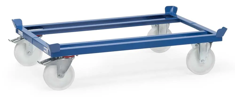 Paletten-Fahrgestell | Polyamid-Bereifung und Ladefläche von 121 x 81 cm | Traglast 1.050 kg