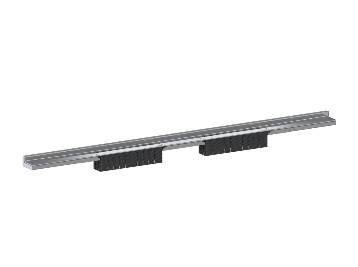 Duschrinne CeraWall Select N Duo Edelstahl poliert, 1900 mm