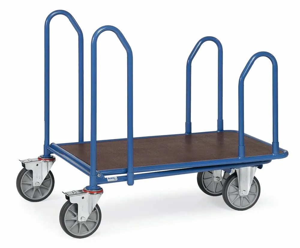 C + C Wagen mit Sperrholz Ladefläche | mit Seitenbügeln | Ladeflächenmaß (L x B): 100 x 70 cm