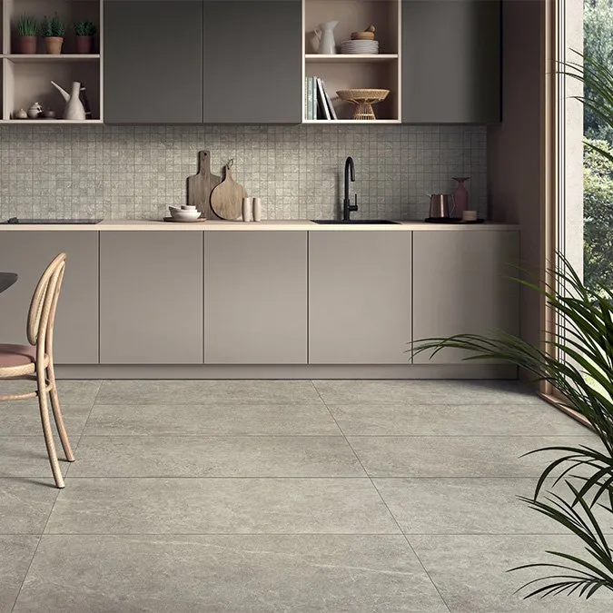 CASTELVETRO FLIESEN PIETRA ANTICA SMOKE NATURAL REKTIFIZIERT 60X60