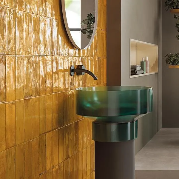 EMILCERAMICA FLIESEN FORME MAJOLICA OCRA BRICK LUX 7,5X20