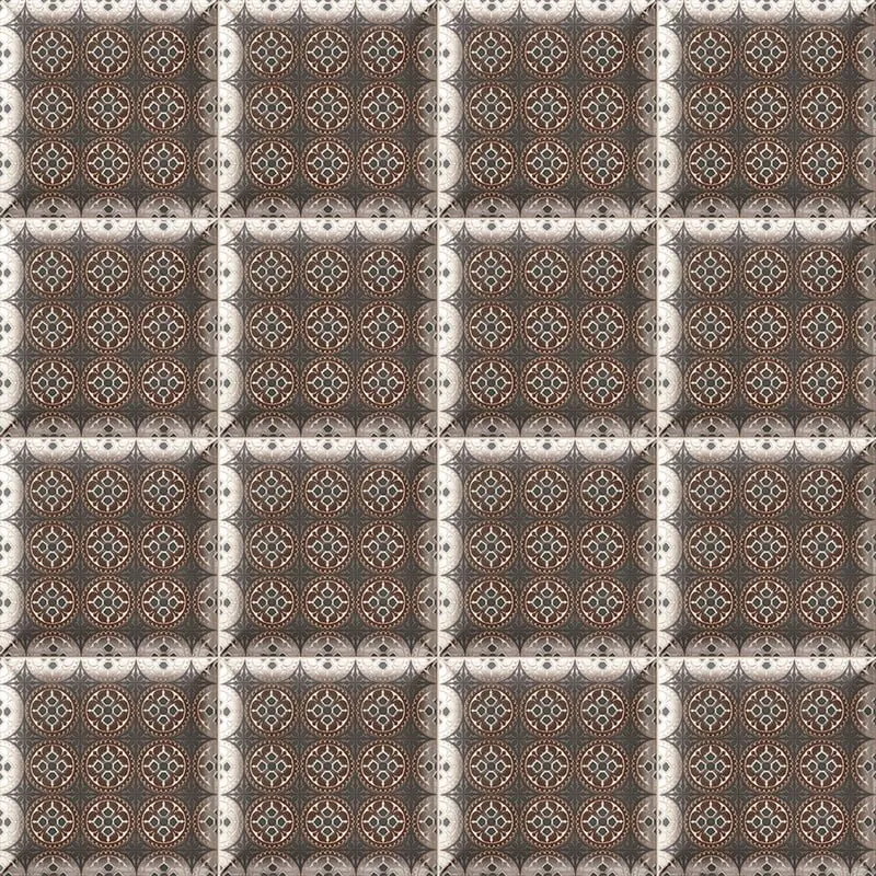 MAINZU FLIESEN HD EFFECTS DECOR METAL BLACK METALLEFFEKT 15X15