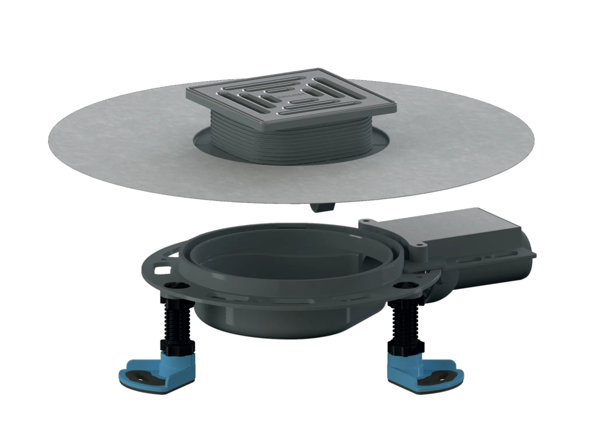 Bodenablauf DallDrain Select Plan, DN 40, 120 x 120 mm