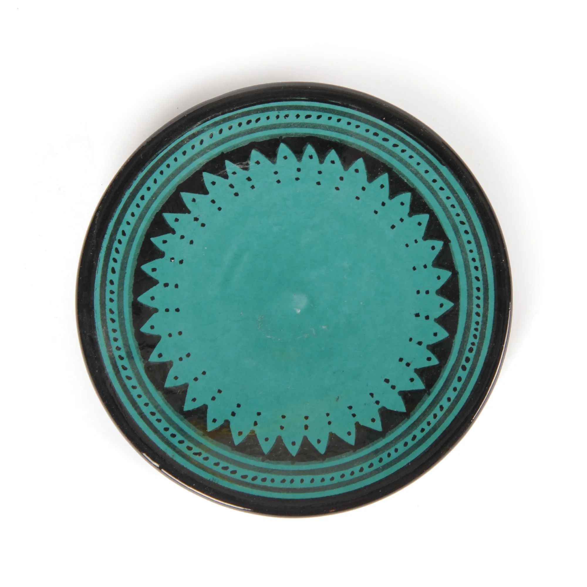 Zierteller, türkis, Ø 14,5 cm, H 1 cm