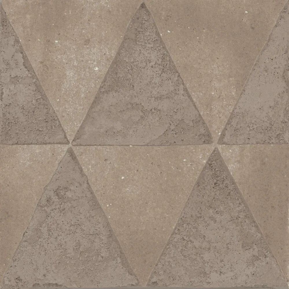 MARAZZI FLIESEN CROGIOLO ARTCRAFT ARGILLA DEKOR TRIANGOLI NATURAL 20X20