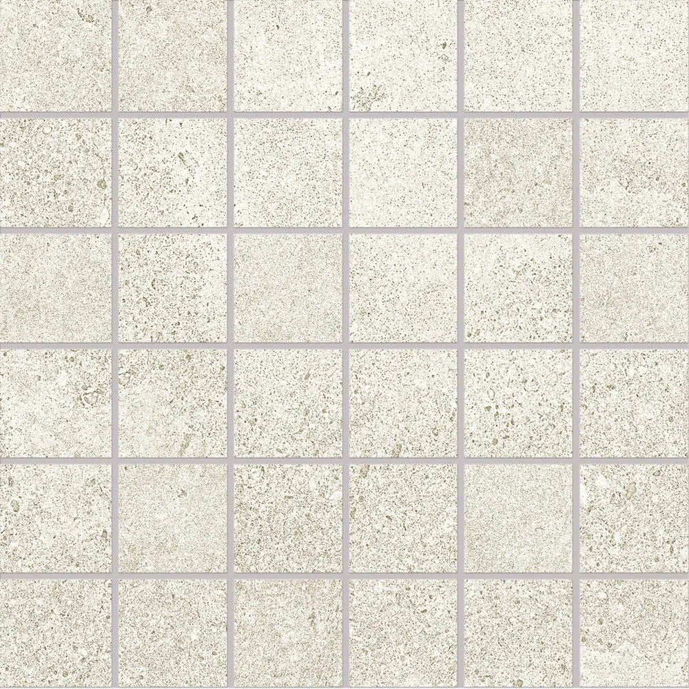 PROVENZA FLIESEN RE-PLAY CONCRETE MOSAIK RECUPERO WHITE NATURAL 30X30