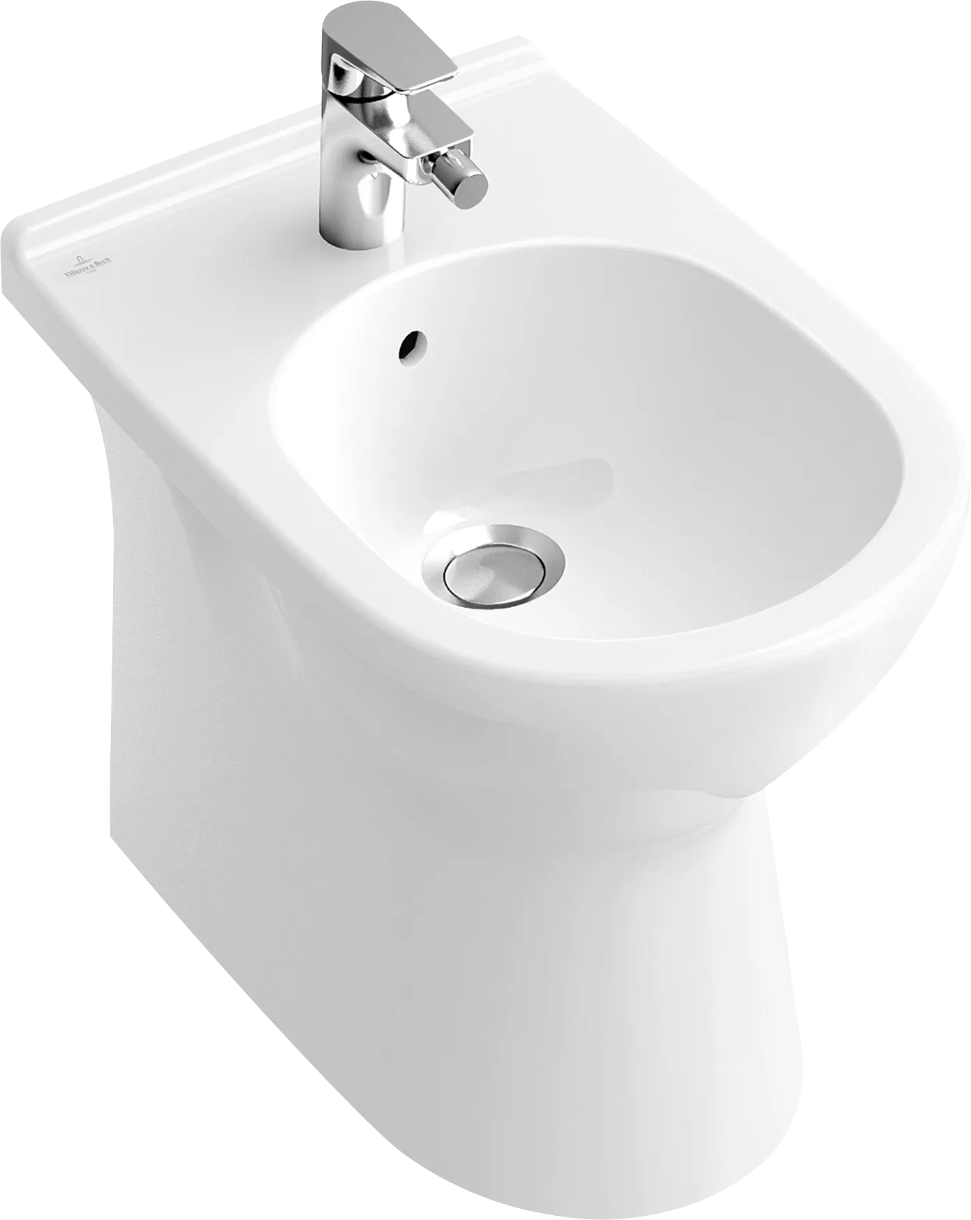 Villeroy & Boch Stand-Bidet „O.novo“ bodenstehend 360 × 560 × 320 mm in Weiß Alpin