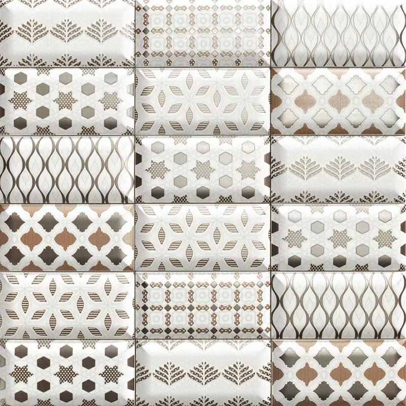 MAINZU FLIESEN BUMPY LUXOR METAL LUX 10X20