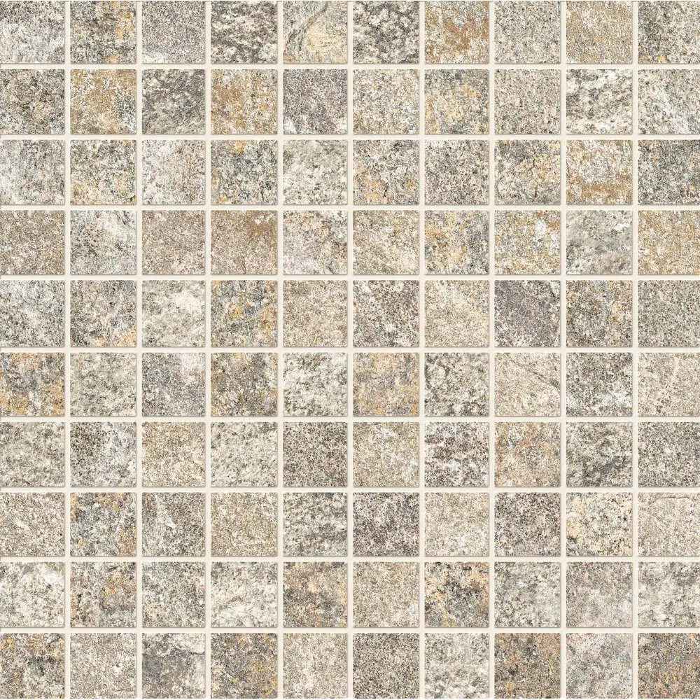 ERGON OROS STONE FLIESEN MOSAIK GREIGE NATURAL 30X30