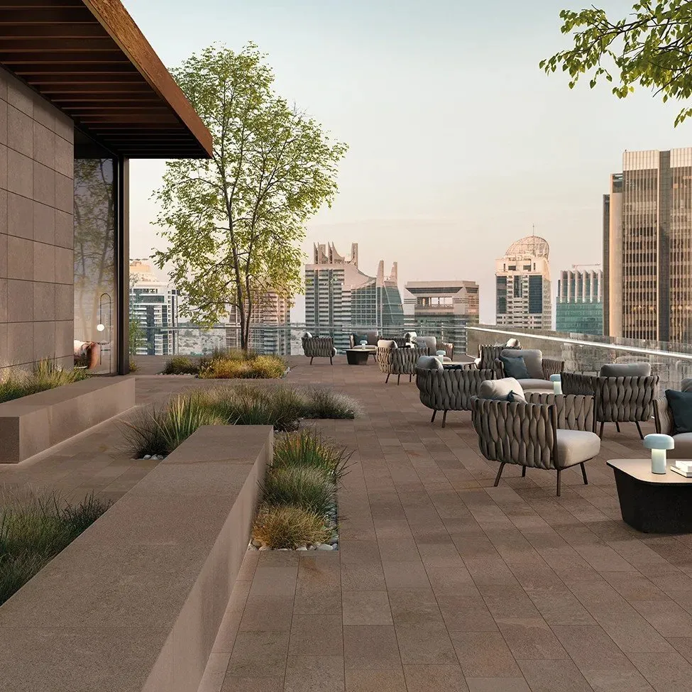 KEOPE FLIESEN LIMES PORFIDO WARM STRUKTURIERT R11 22,5X45,3