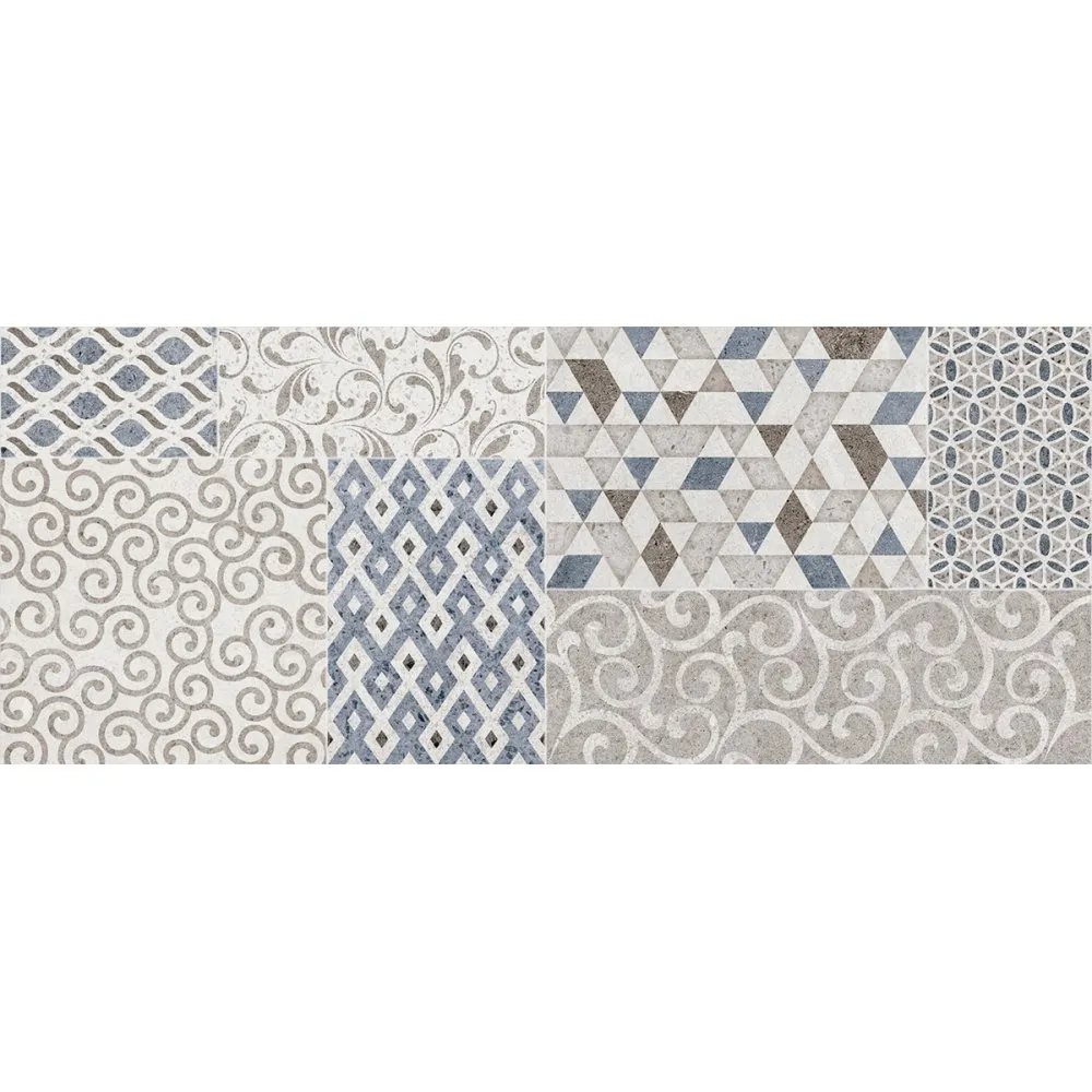 MARAZZI STREAM FLIESEN DECORO MATCH WHITE NATURAL 20X50