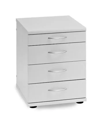 Möbelpartner Standcontainer Lion | HxBxT 54x42x50cm | 4 Schubladen | Lichtgrau