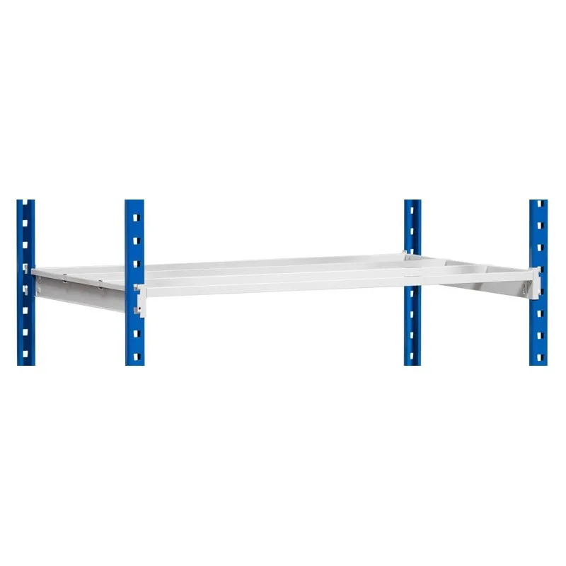 Fachboden MAXIMUS | BxT 100x40cm | Fachlast 136kg | Ohne Auflage | passend zu Aktenregale, Pendelhefter-Regale, Fachbodenregale, & Kleiderständer MAXIMUS & MAXIMUS Pro | Lichtgrau