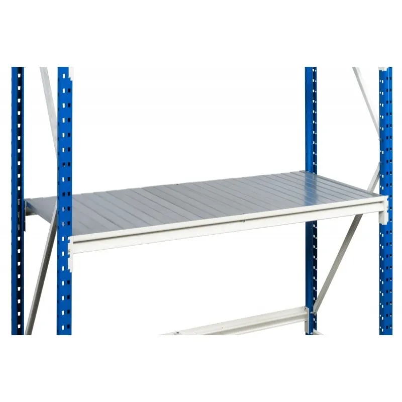 Metall-Auflage für Fachböden | passend zu Weitspannregalen MAXIMUS & MAXIMUS Pro | BxT 150x120cm | Lichtgrau