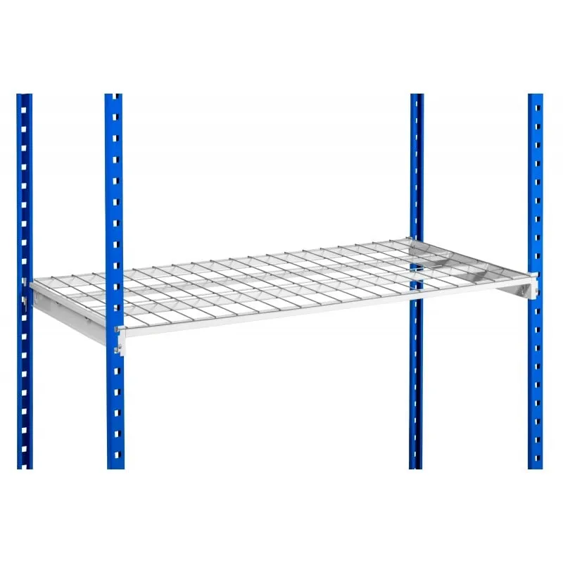 Gitterrost-Auflage für Fachböden MAXIMUS & MAXIMUS Pro | BxT 150x80cm | Stahl 3mm | Lichtgrau