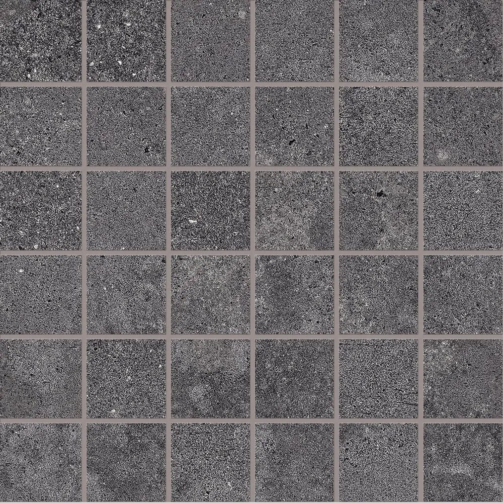 PROVENZA FLIESEN RE-PLAY CONCRETE MOSAIK RECUPERO ANTHRACITE NATURAL 30X30