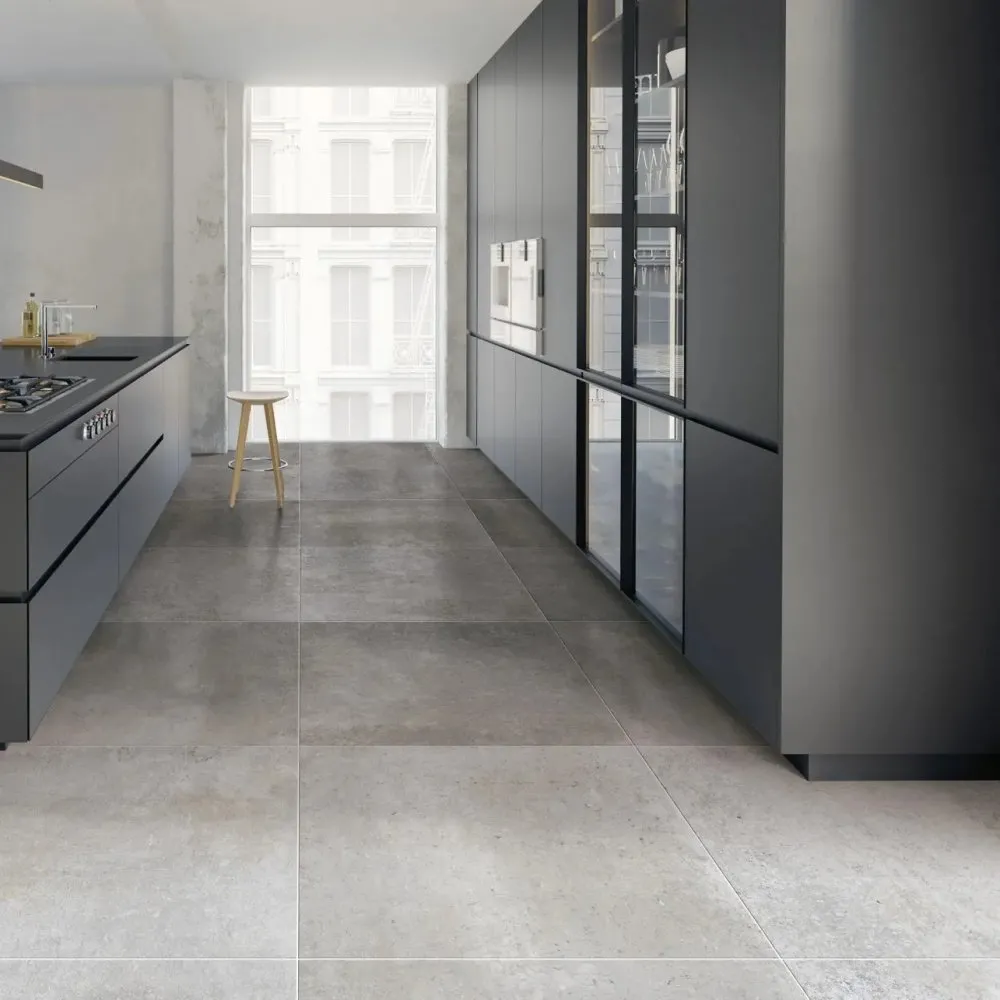 BRENNERO CERAMICHE FLIESEN MOOD GREY NATURAL REKTIFIZIERT 45X90