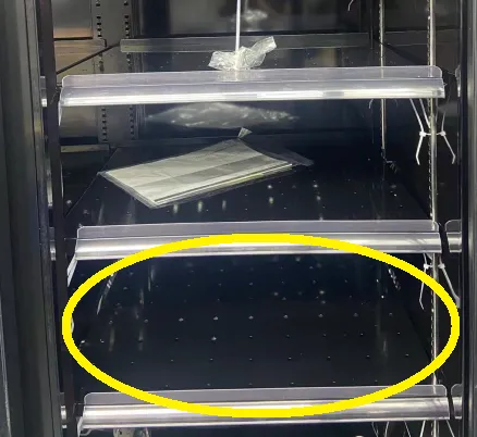 Perforiertes Rost Links/Rechts Schwarz für 7455.2230-2235-2240-2405-2415-2417