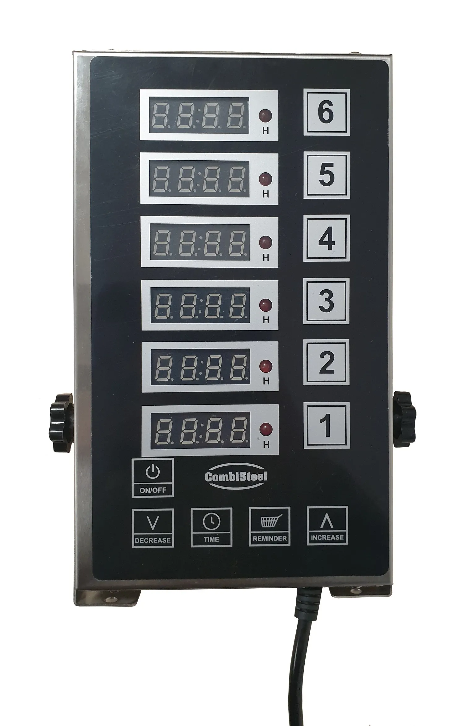 Digitaler Küchentimer mit 6 Kanälen HxBxT 3,6x13x24cm
