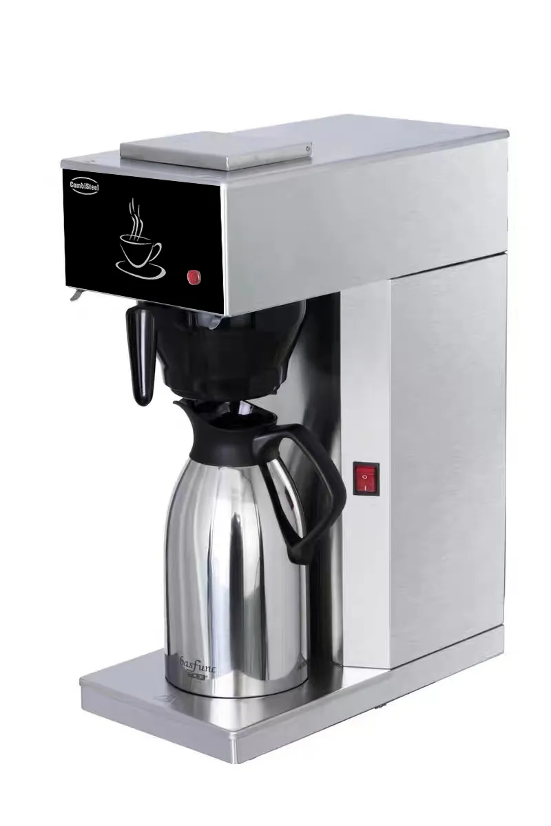 Kaffeemaschine inkl. Thermoskanne 2 Liter | HxBxT 53x20,5x40,5cm | Edelstahl