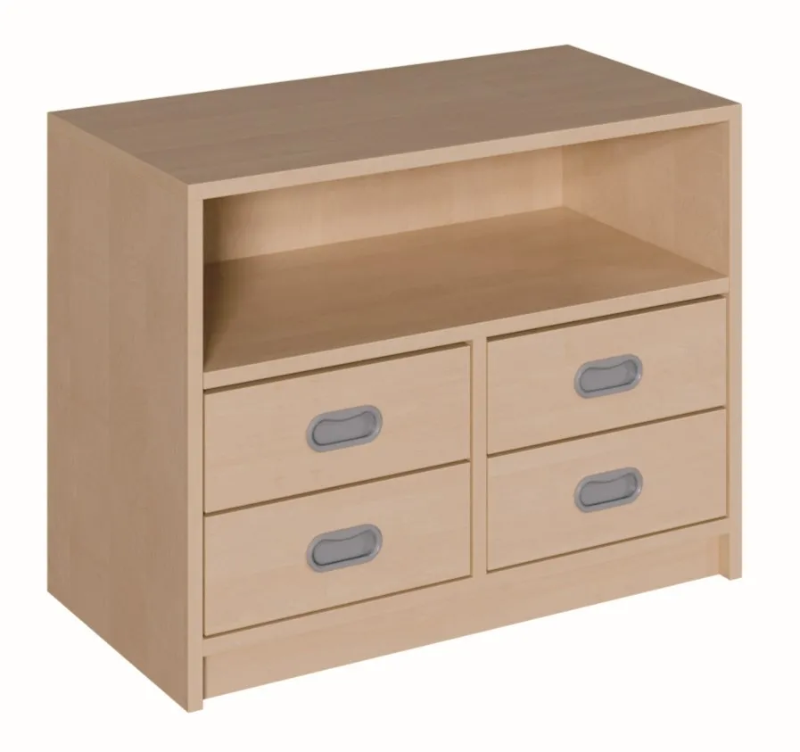 Schrank mit Dekorschüben, Breite 102 cm, doppelreihig