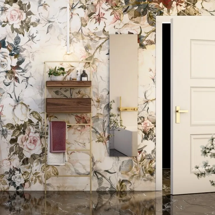 ELEMENTI METALLICI METALLLEITER MIT SCHUBLADEN UND ABLAGEFLÄCHE