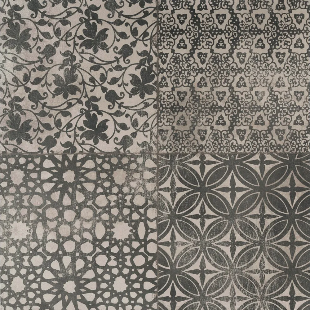 MARAZZI FLIESEN POWDER DECORO LIBERTY FREDDO NATURAL 75X75