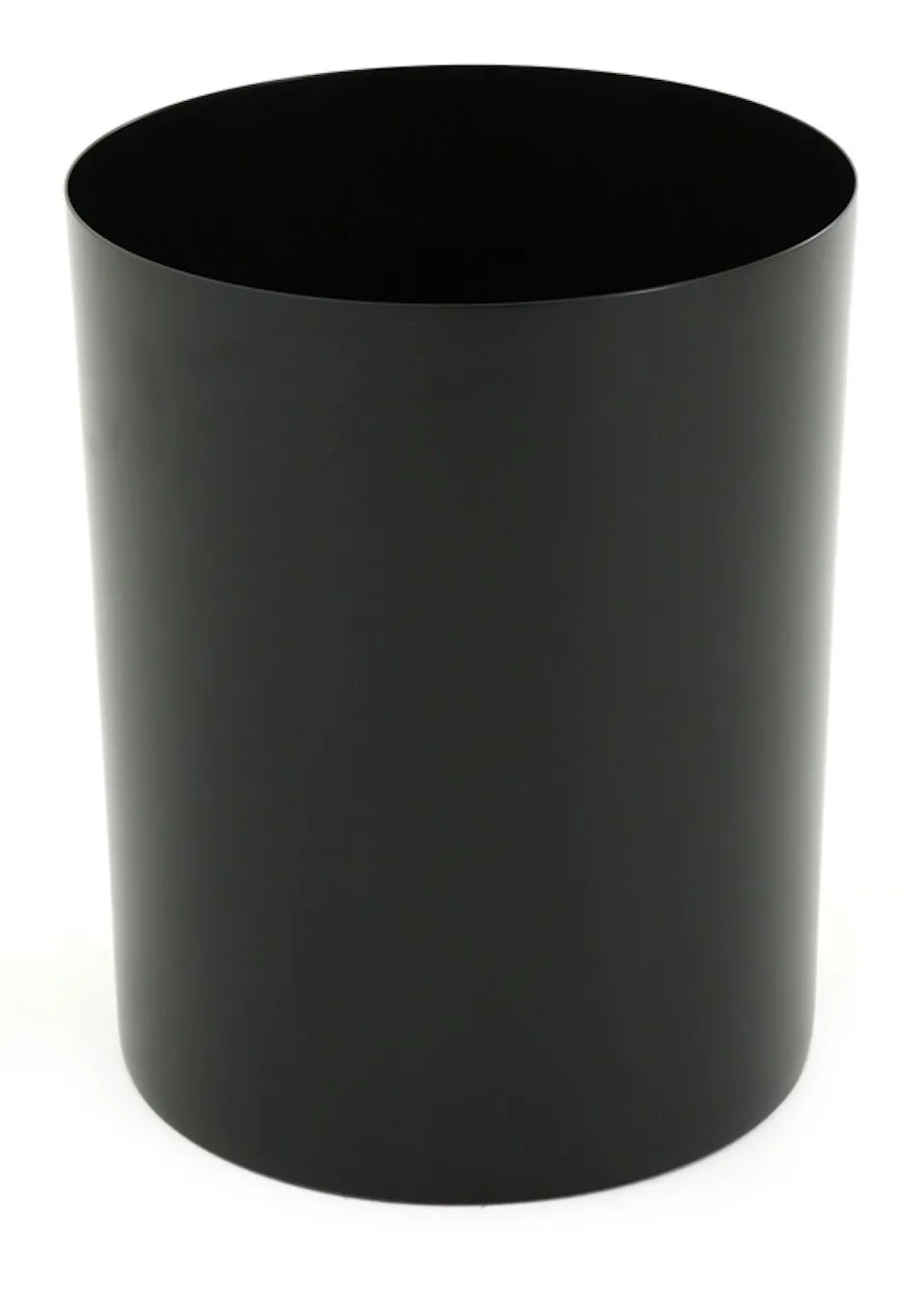 Feuerfester offener Papierkorb & Abfallsammler aus Stahl | 20 Liter, HxØ 34x28cm | Scharz