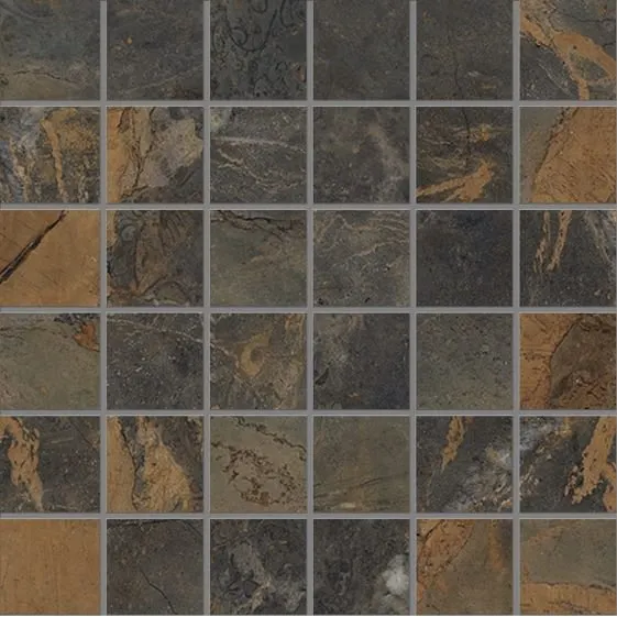 EMILCERAMICA TELE DI MARMO RELOADED MOSAIK 5X5 FOSSIL BROWN MALEVIC LAPP. 30X30