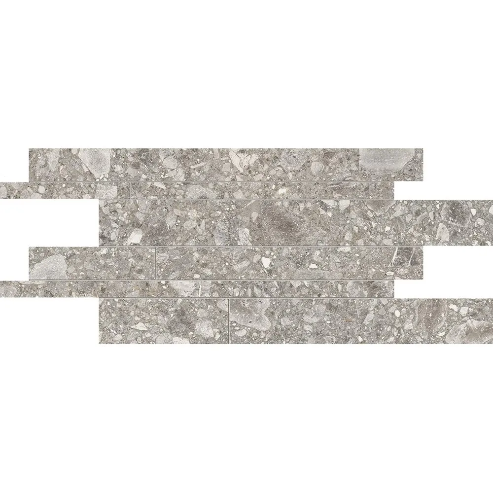 ERGON LOMBARDA LISTELLI SFALSATI GRIGIO NATURAL 30X60