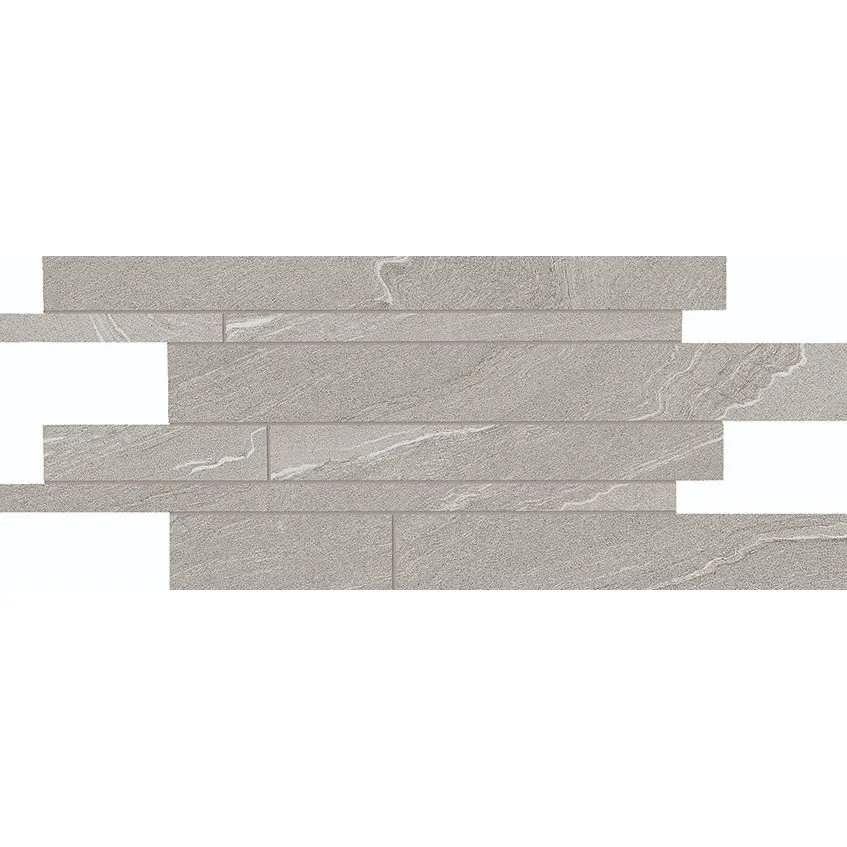 ERGON STONE TALK LISTELLI SFALSATI MARTELLATA GREY NATURAL 30X60