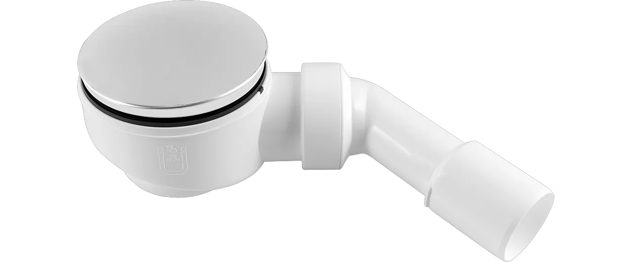 Ablaufgarnitur TW Abgang 40/50 mm für großen Brausetassenablauf