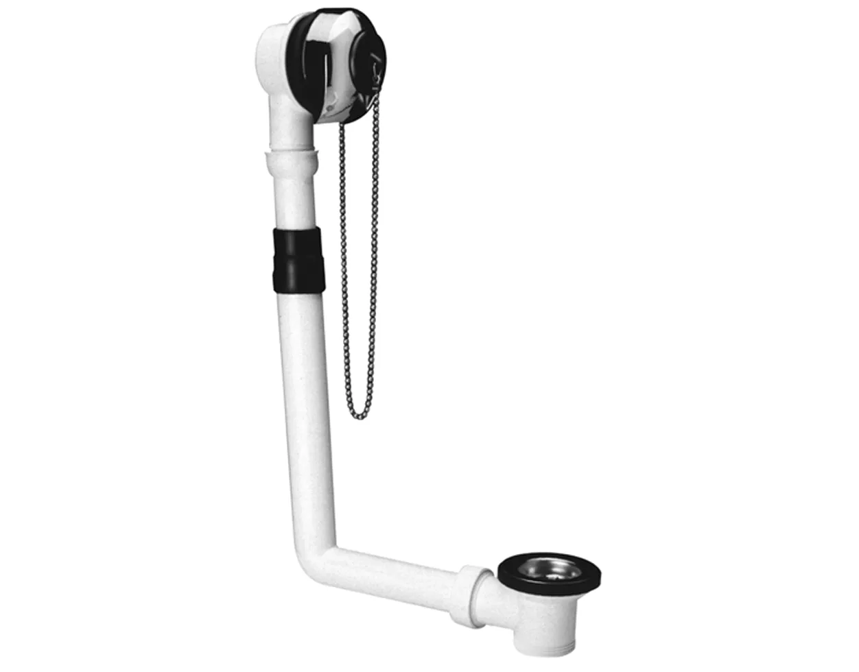 Ablaufgarnitur CW, o. Geruchverschl. mit Ventilstopfen