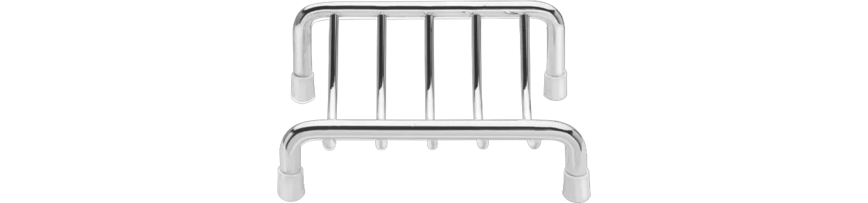 ASW Stand-Seifenkorb, Befestigung sichtbar 80 × 100 × 40 mm