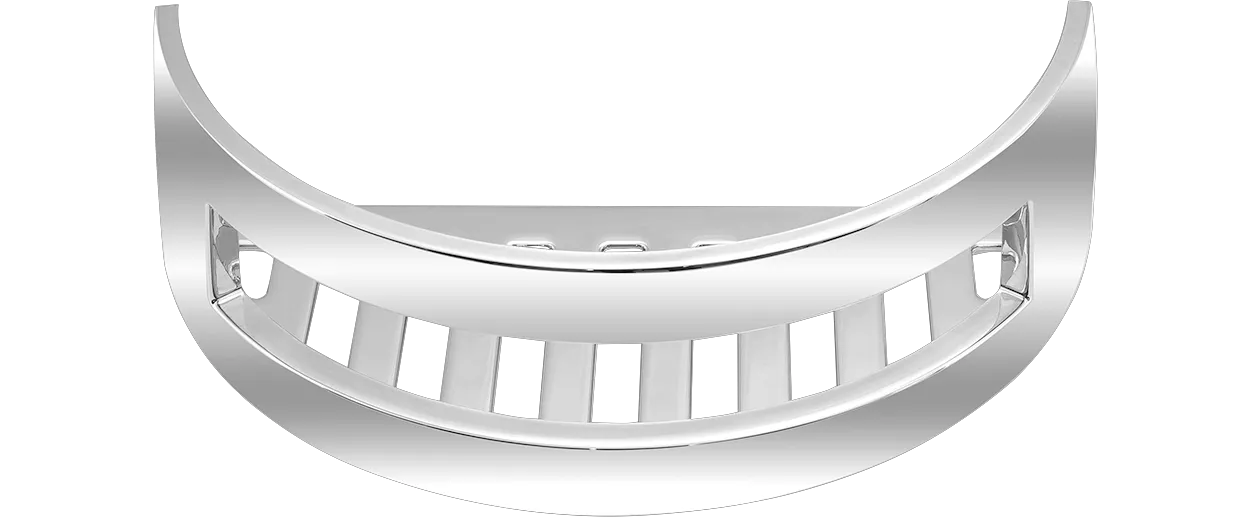 ASW Schwammkorb halbrund, Befestigung verdeckt 100 × 225 × 85 mm