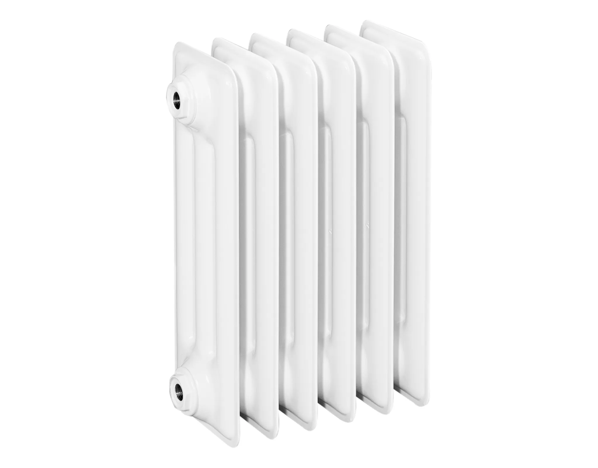 ASW Stahlradiator pulverbeschichtet 3 Glieder Nabenabstand 350 mm „HG-TEC“ 45 × 16 cm