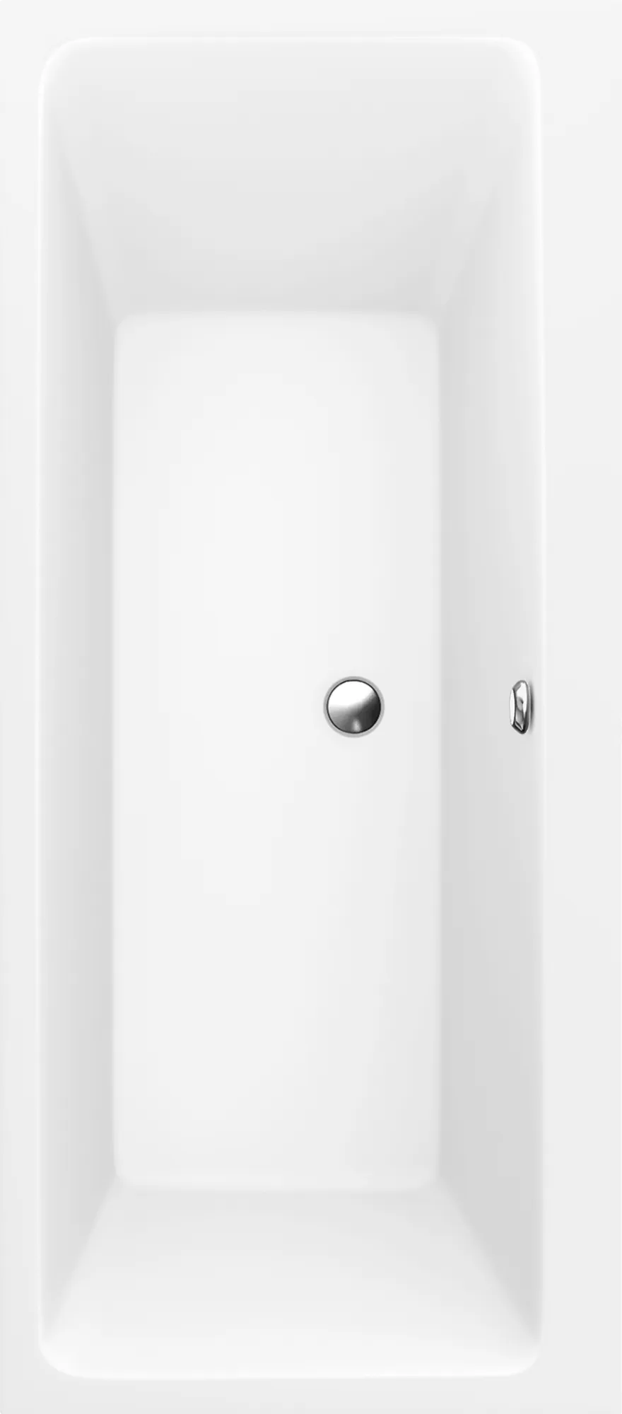 Villeroy & Boch Badewanne „Subway“ rechteck 170 × 75 cm, Mittelablauf in Weiß Alpin