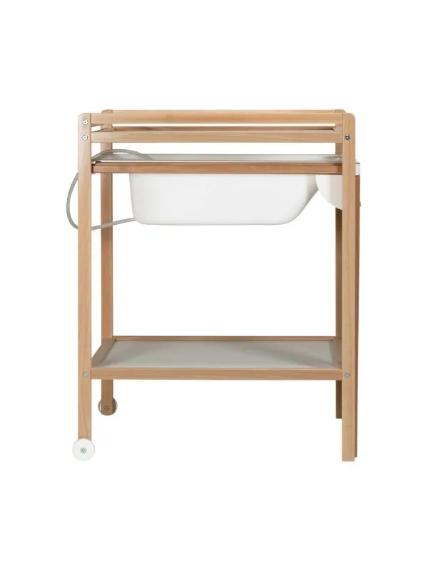Babypark Exklusiv Wickeltisch Inklusive Badewanne - Natur