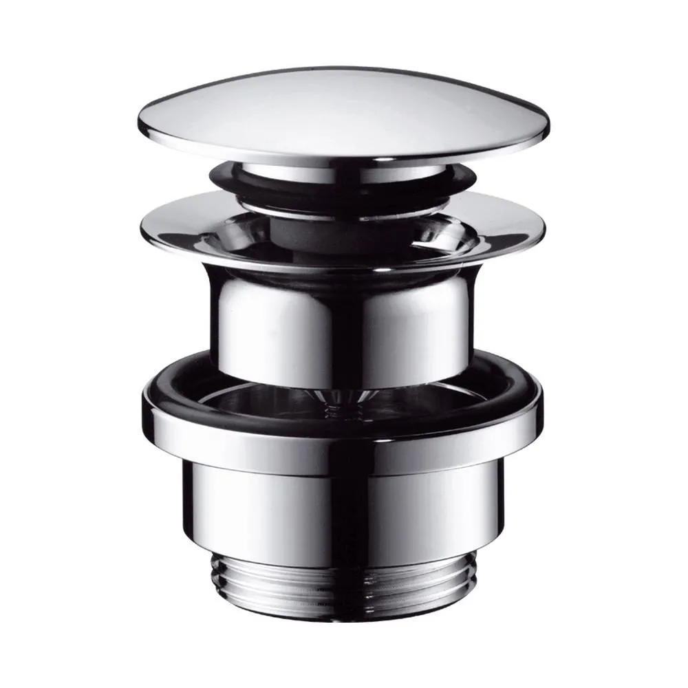 Ablaufventil push-open DN32 chrom mit Überlaufloch