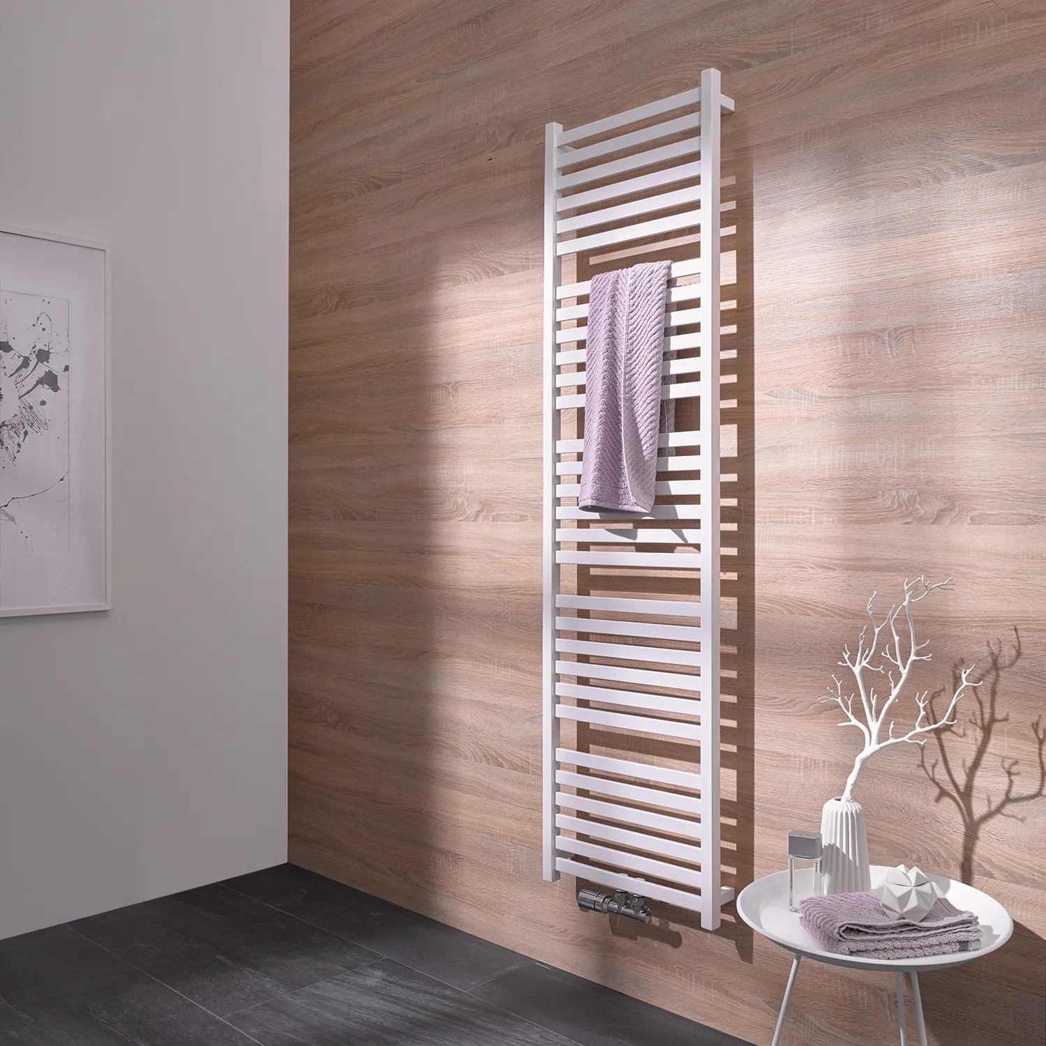 HSK Design-Heizkörper „Line Aero“ 50 × 120 cm in Weiß