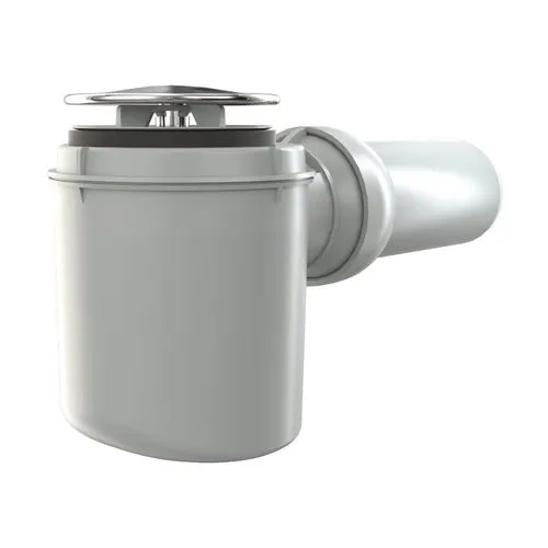 HSK Ablaufgarnitur waagerecht für Duschwannen „flach“ mit 52 mm Ablauf, Abgang waagerecht